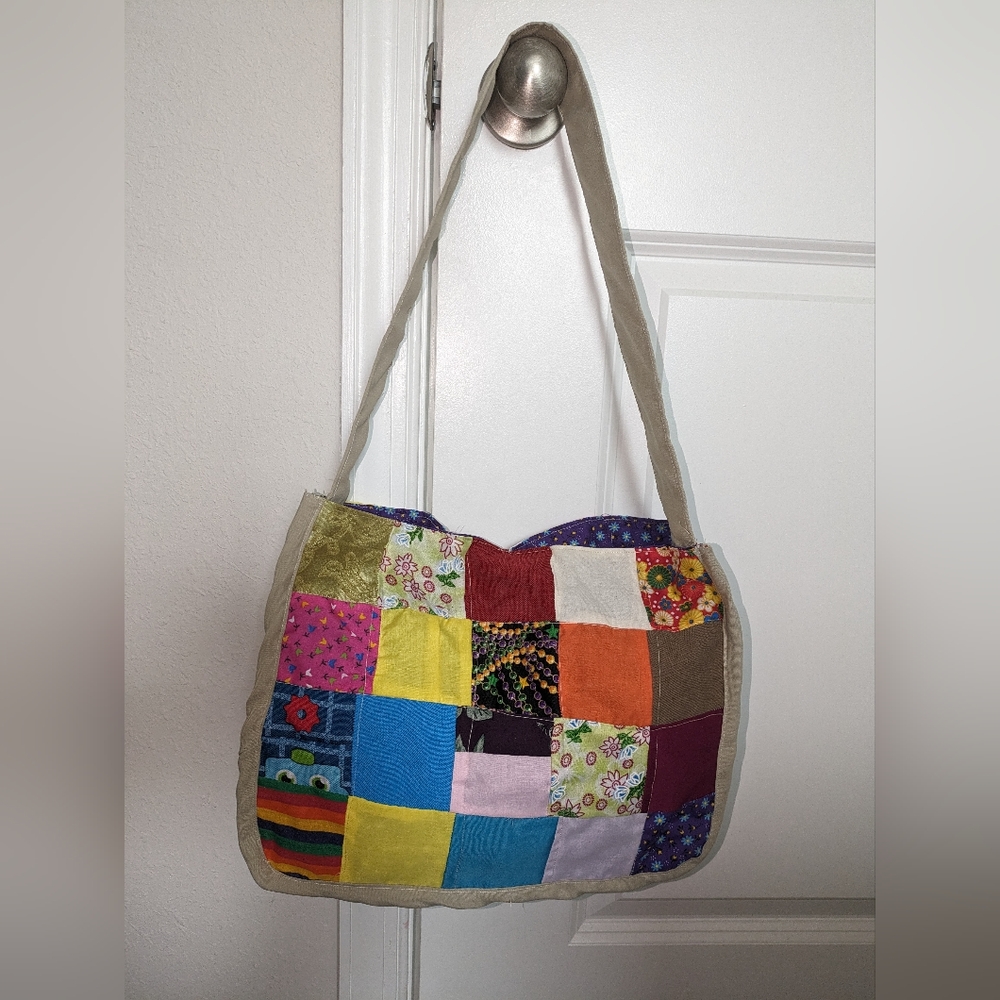 VINTAGE - BOHEMIAN HANDMADE SHOULDER BAG - Picture 2 of 8